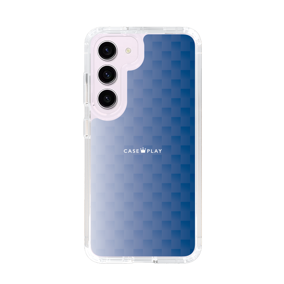 スリムプロテクションケース［ CASEPLAY Check - Blue ］