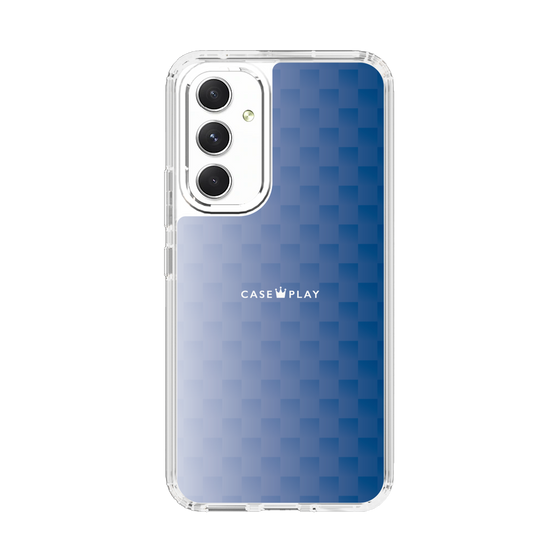 スリムプロテクションケース［ CASEPLAY Check - Blue ］