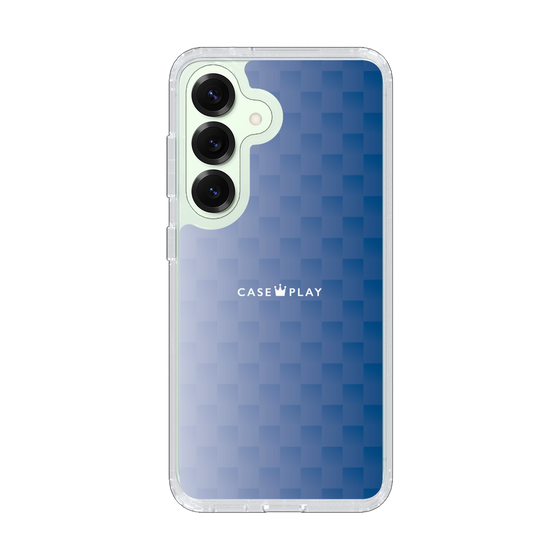 スリムプロテクションケース［ CASEPLAY Check - Blue ］