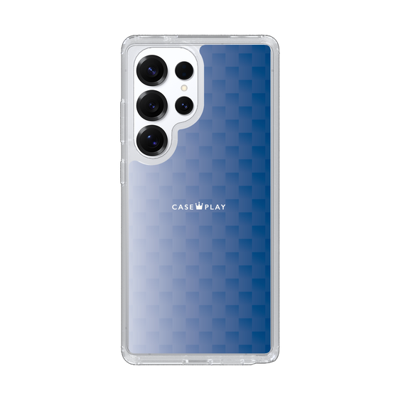 スリムプロテクションケース［ CASEPLAY Check - Blue ］