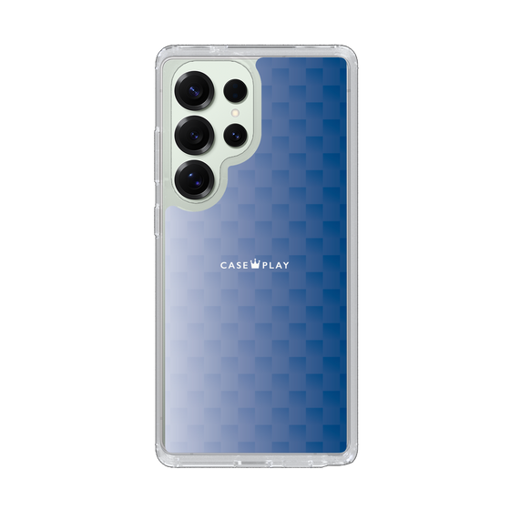 スリムプロテクションケース［ CASEPLAY Check - Blue ］