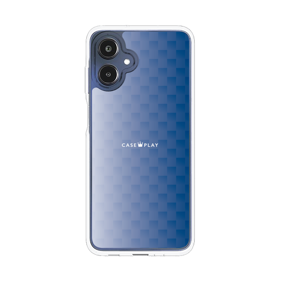 スリムプロテクションケース［ CASEPLAY Check - Blue ］