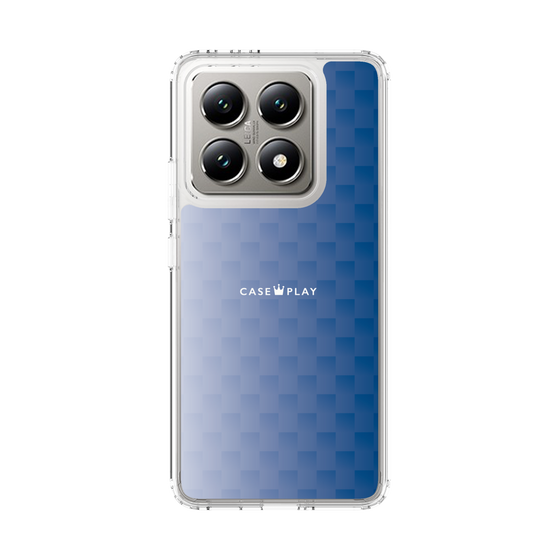 スリムプロテクションケース［ CASEPLAY Check - Blue ］