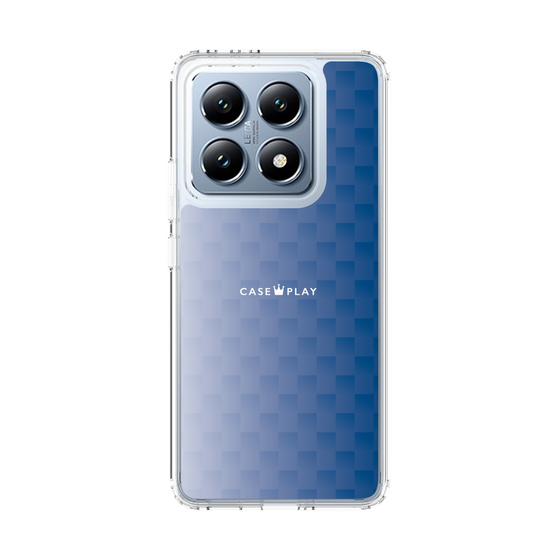 スリムプロテクションケース［ CASEPLAY Check - Blue ］