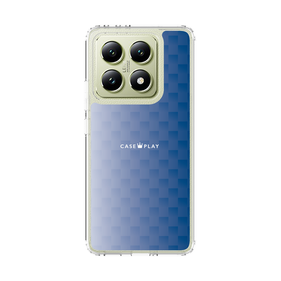 スリムプロテクションケース［ CASEPLAY Check - Blue ］