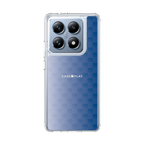 スリムプロテクションケース［ CASEPLAY Check - Blue ］