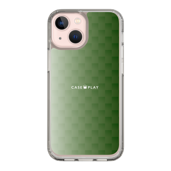 スリムプロテクションケース［ CASEPLAY Check - Green ］