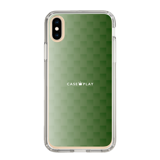 スリムプロテクションケース［ CASEPLAY Check - Green ］