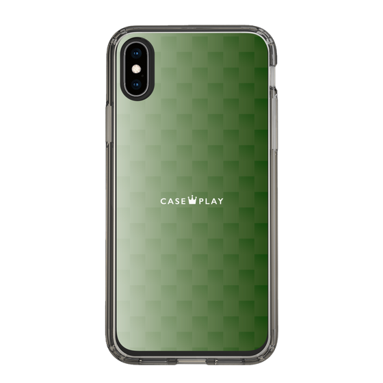 スリムプロテクションケース［ CASEPLAY Check - Green ］