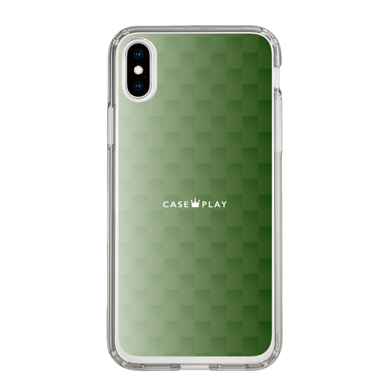 スリムプロテクションケース［ CASEPLAY Check - Green ］