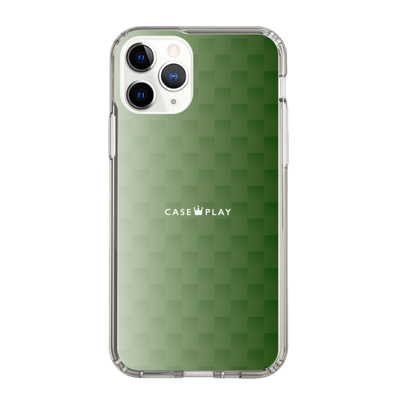 スリムプロテクションケース［ CASEPLAY Check - Green ］