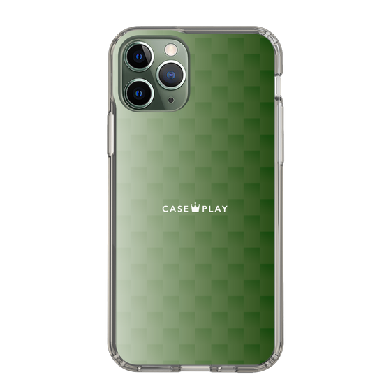 スリムプロテクションケース［ CASEPLAY Check - Green ］