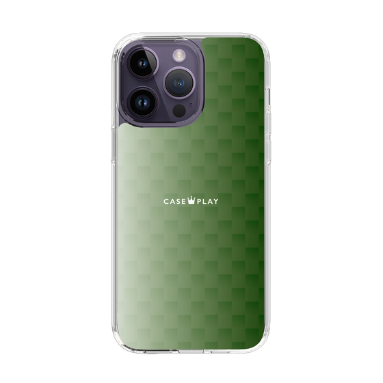 スリムプロテクションケース［ CASEPLAY Check - Green ］