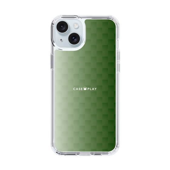 スリムプロテクションケース［ CASEPLAY Check - Green ］