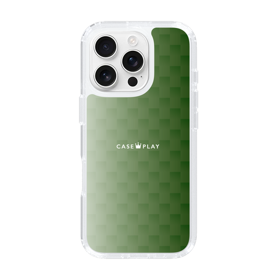 スリムプロテクションケース［ CASEPLAY Check - Green ］