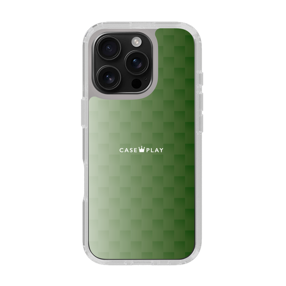 スリムプロテクションケース［ CASEPLAY Check - Green ］