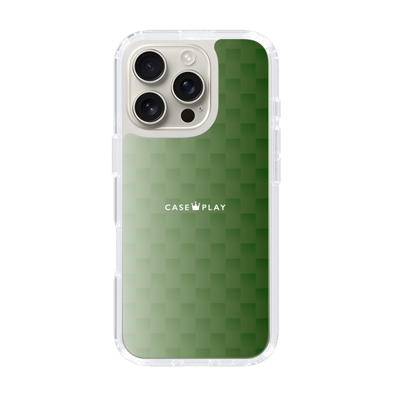 スリムプロテクションケース［ CASEPLAY Check - Green ］