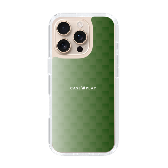 スリムプロテクションケース［ CASEPLAY Check - Green ］