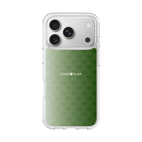 スリムプロテクションケース［ CASEPLAY Check - Green ］