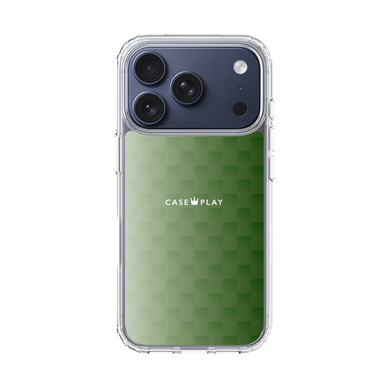 スリムプロテクションケース［ CASEPLAY Check - Green ］