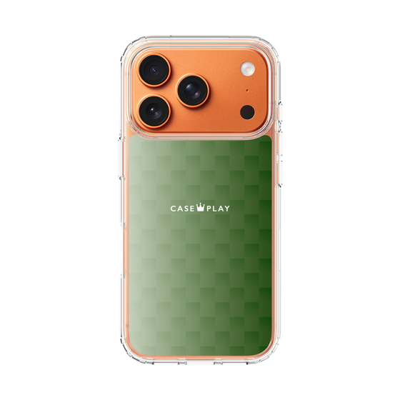 スリムプロテクションケース［ CASEPLAY Check - Green ］