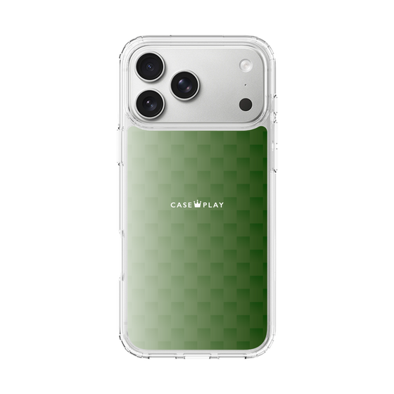 スリムプロテクションケース［ CASEPLAY Check - Green ］
