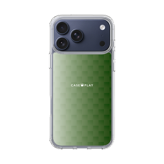 スリムプロテクションケース［ CASEPLAY Check - Green ］