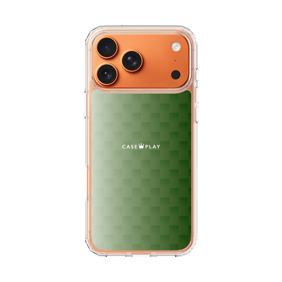 スリムプロテクションケース［ CASEPLAY Check - Green ］
