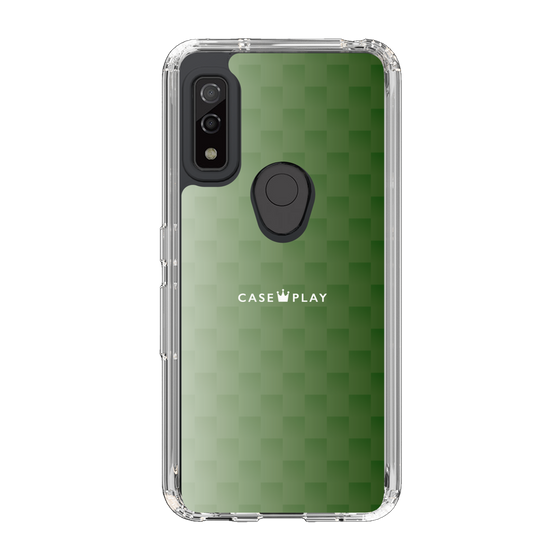 スリムプロテクションケース［ CASEPLAY Check - Green ］