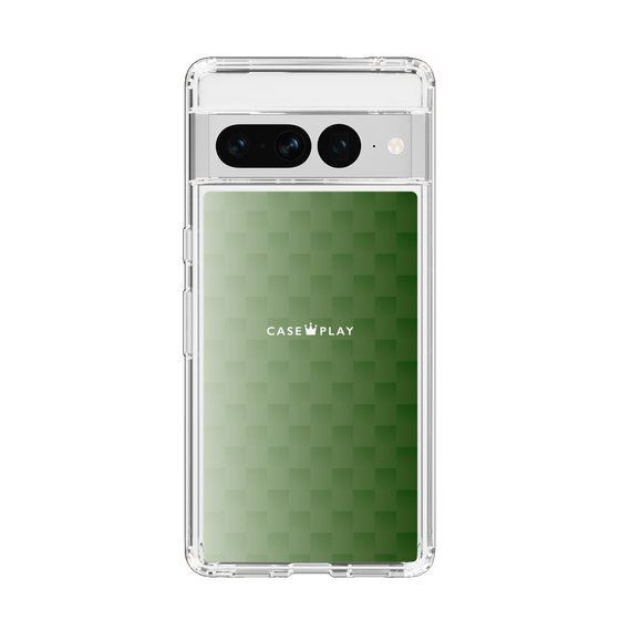 スリムプロテクションケース［ CASEPLAY Check - Green ］