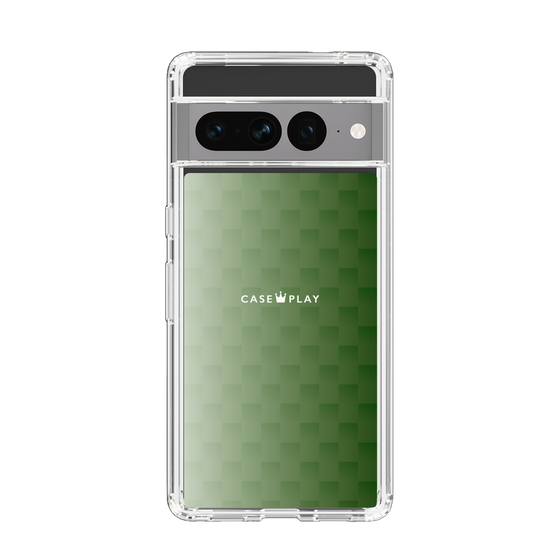 スリムプロテクションケース［ CASEPLAY Check - Green ］