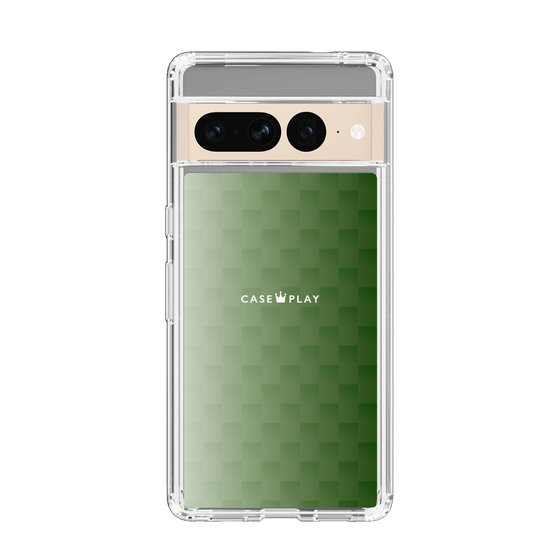 スリムプロテクションケース［ CASEPLAY Check - Green ］