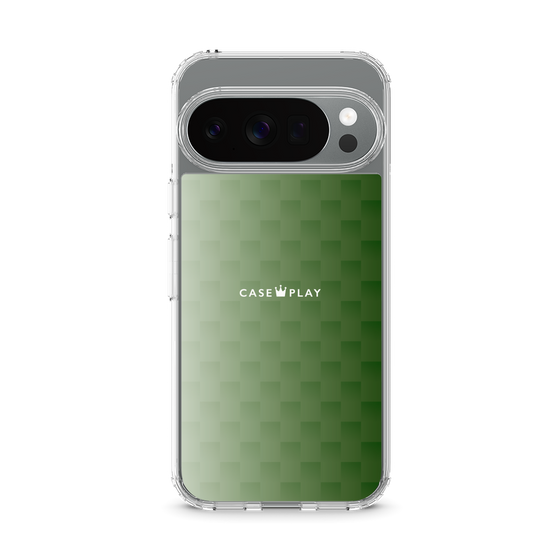 スリムプロテクションケース［ CASEPLAY Check - Green ］