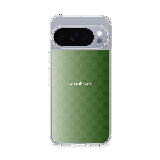 スリムプロテクションケース［ CASEPLAY Check - Green ］