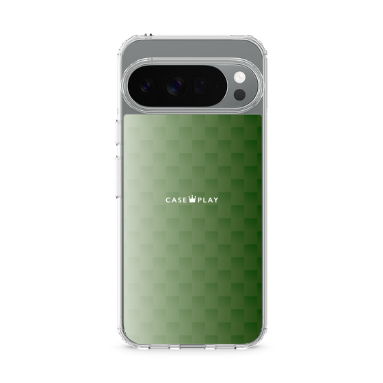 スリムプロテクションケース［ CASEPLAY Check - Green ］