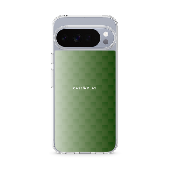 スリムプロテクションケース［ CASEPLAY Check - Green ］