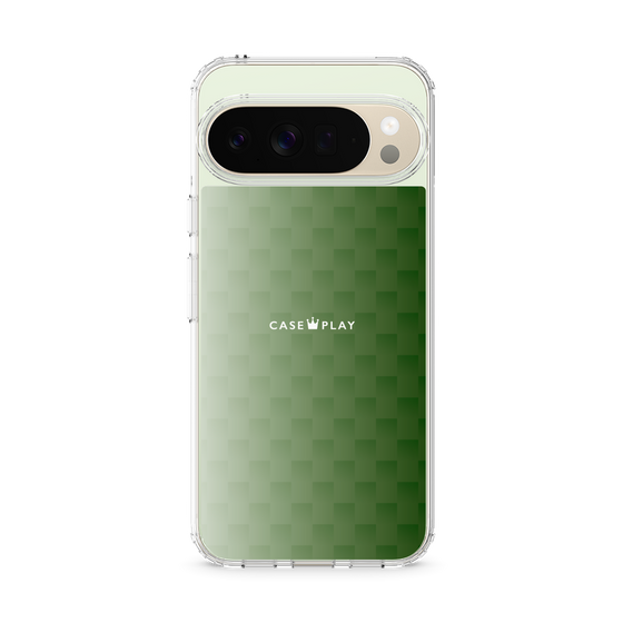 スリムプロテクションケース［ CASEPLAY Check - Green ］