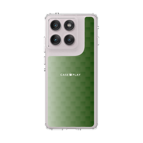 スリムプロテクションケース［ CASEPLAY Check - Green ］