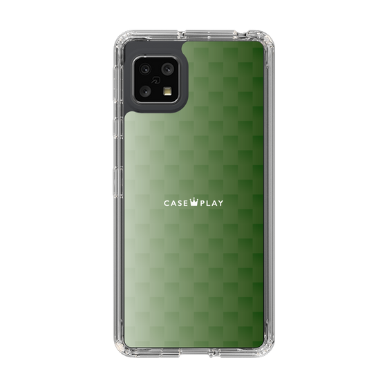 スリムプロテクションケース［ CASEPLAY Check - Green ］