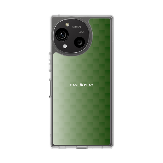 スリムプロテクションケース［ CASEPLAY Check - Green ］
