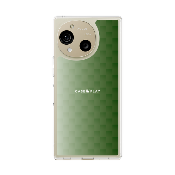 スリムプロテクションケース［ CASEPLAY Check - Green ］