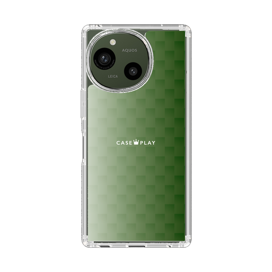 スリムプロテクションケース［ CASEPLAY Check - Green ］