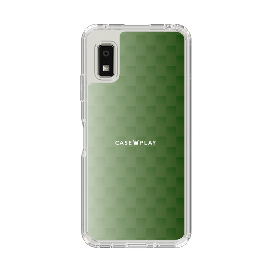 スリムプロテクションケース［ CASEPLAY Check - Green ］