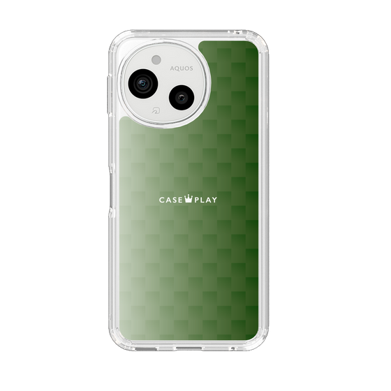 スリムプロテクションケース［ CASEPLAY Check - Green ］