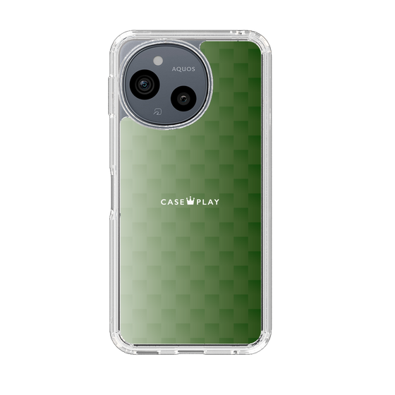 スリムプロテクションケース［ CASEPLAY Check - Green ］