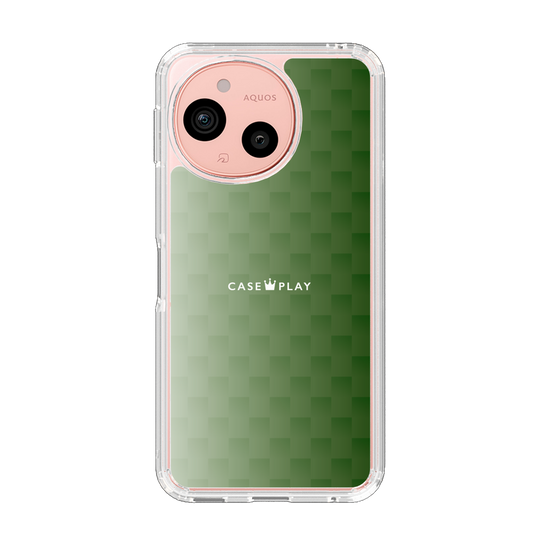 スリムプロテクションケース［ CASEPLAY Check - Green ］