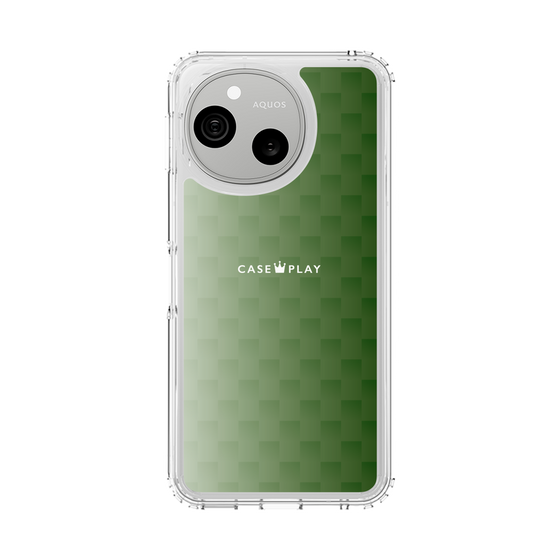 スリムプロテクションケース［ CASEPLAY Check - Green ］