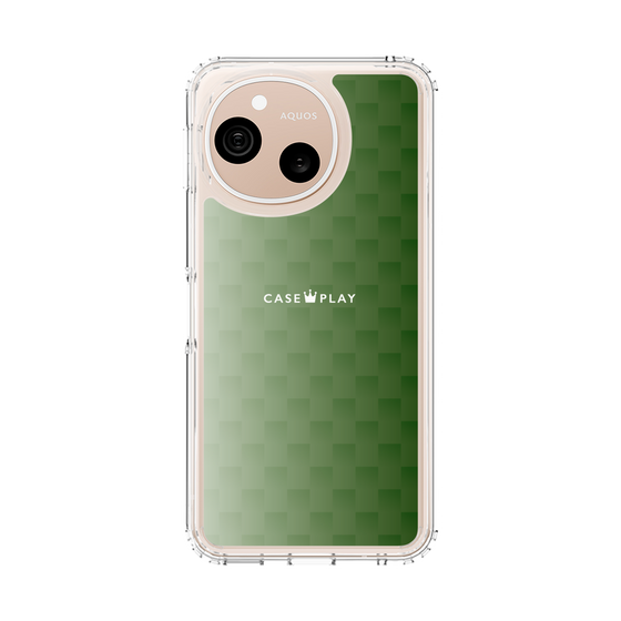 スリムプロテクションケース［ CASEPLAY Check - Green ］
