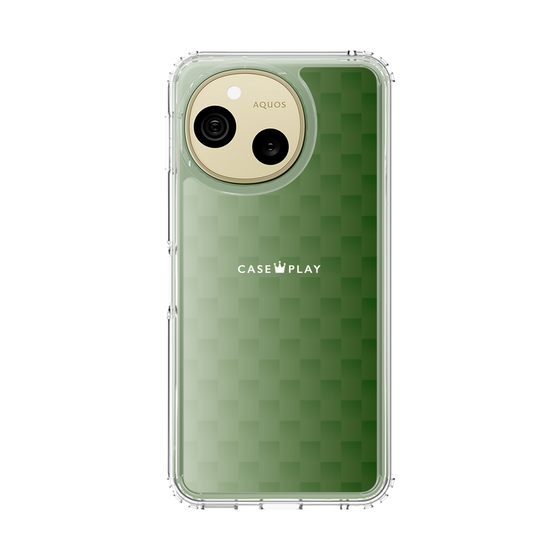 スリムプロテクションケース［ CASEPLAY Check - Green ］