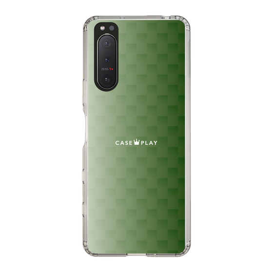 スリムプロテクションケース［ CASEPLAY Check - Green ］